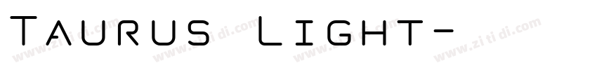 Taurus Light字体转换